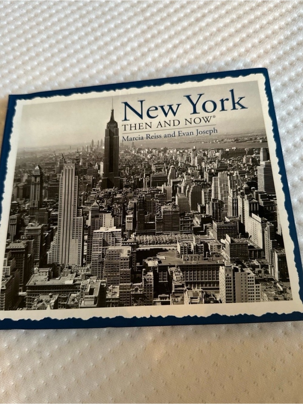 Barnes & Noble New York Then and Now Hardcover - Blue and Black